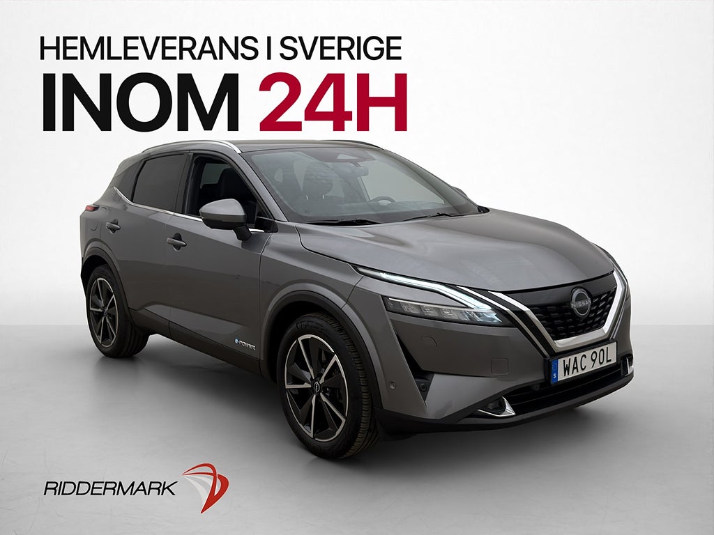 Nissan Qashqai e-Power 190hk Tekna Pano HuD 360° Navi Drag