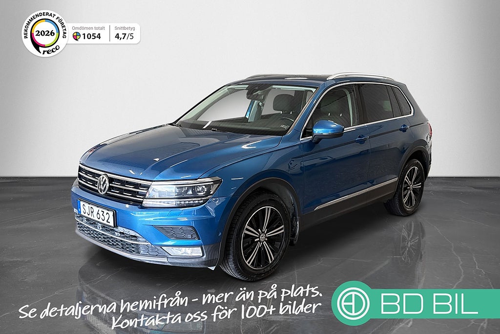 Volkswagen Tiguan 2.0 TDI 4Motion GT Värmare Drag Panorama 360 Kamera