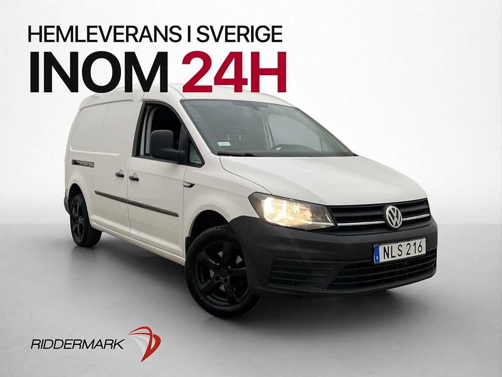 Volkswagen Caddy Maxi 2.0TDI Fjärr-Värmare PDC 2xDörrar Moms