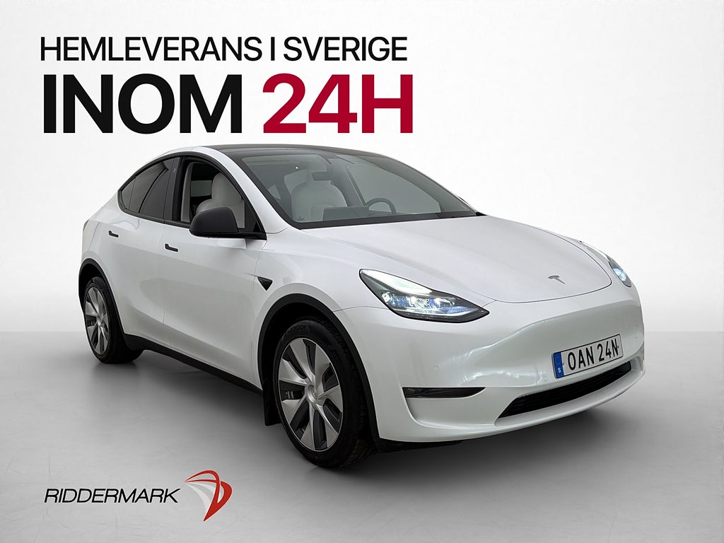 Tesla Model Y Long Range AWD Ljus-Interiör Värmepump AP