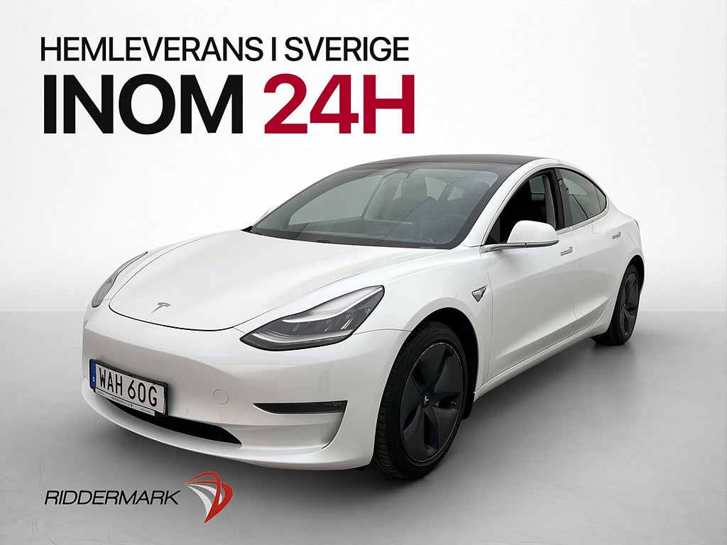 Tesla Model 3 Long Range AWD SV-Såld Autopilot Panorama