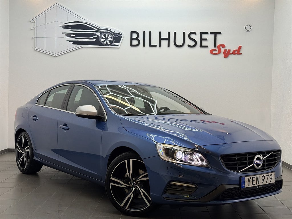 Volvo S60 D4 190hk R-Design Läder/Värmare/Krok/Rattvärme/2Brukare