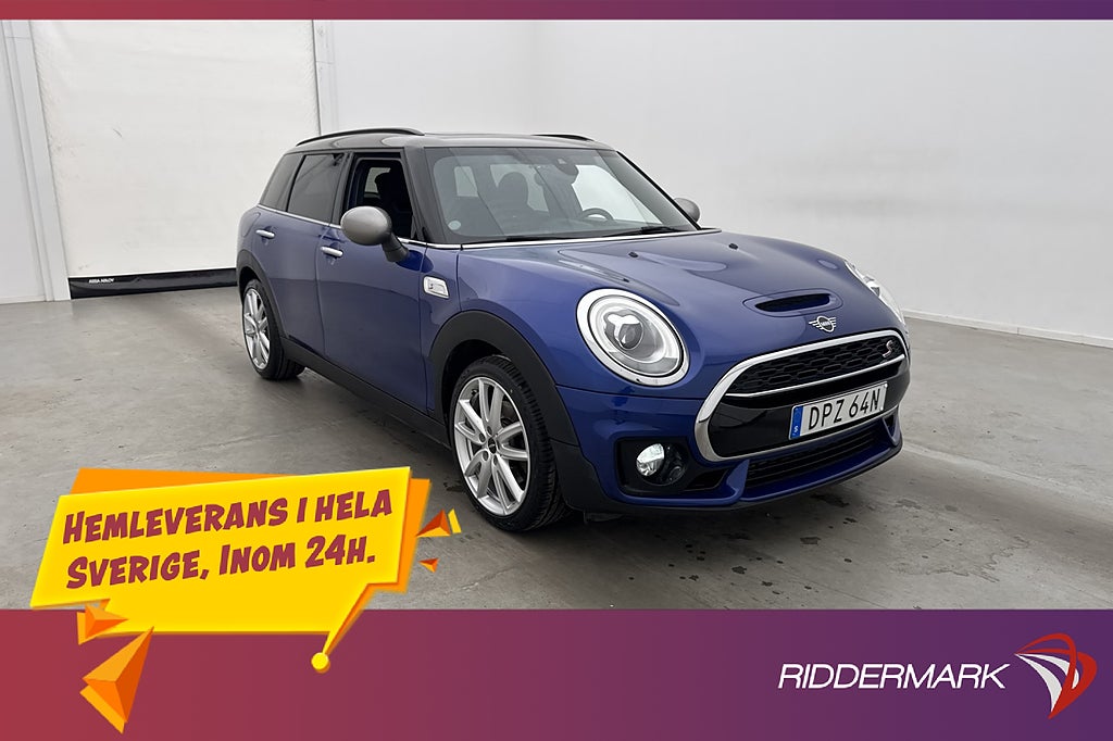 MINI Clubman S 192hk JCW Panorama Kamera Sportstolar