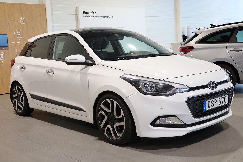 Hyundai i20 1,4 Premium 101hk 5D Panorama Kamera 2016