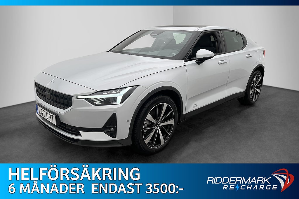 Polestar 2 Long Range Single Motor Värm Plus Pano H/K Drag