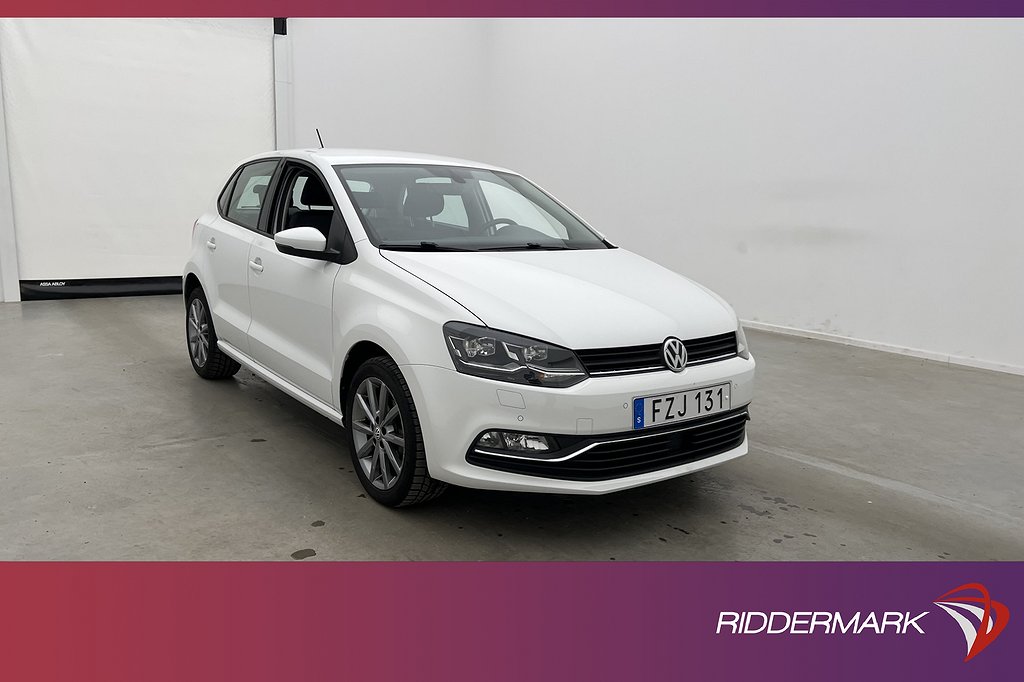 Volkswagen Polo 1.2 TSI 90hk Pluspaket Sensorer Adaptiv-Fart