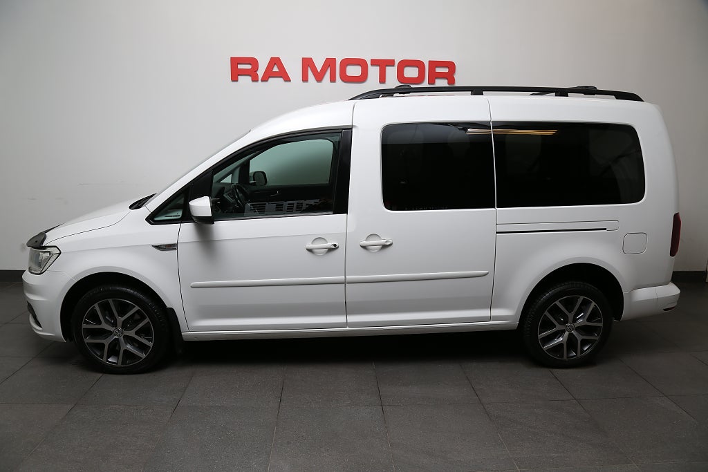 Volkswagen Caddy Maxi Life 2,0 TDI 4M Comfortline 7-sits Värmare Drag 2020