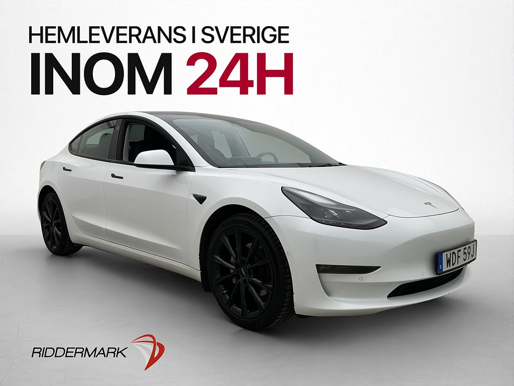 Tesla Model 3 Long Range 440hk AWD Autopilot Dragkrok MOMS