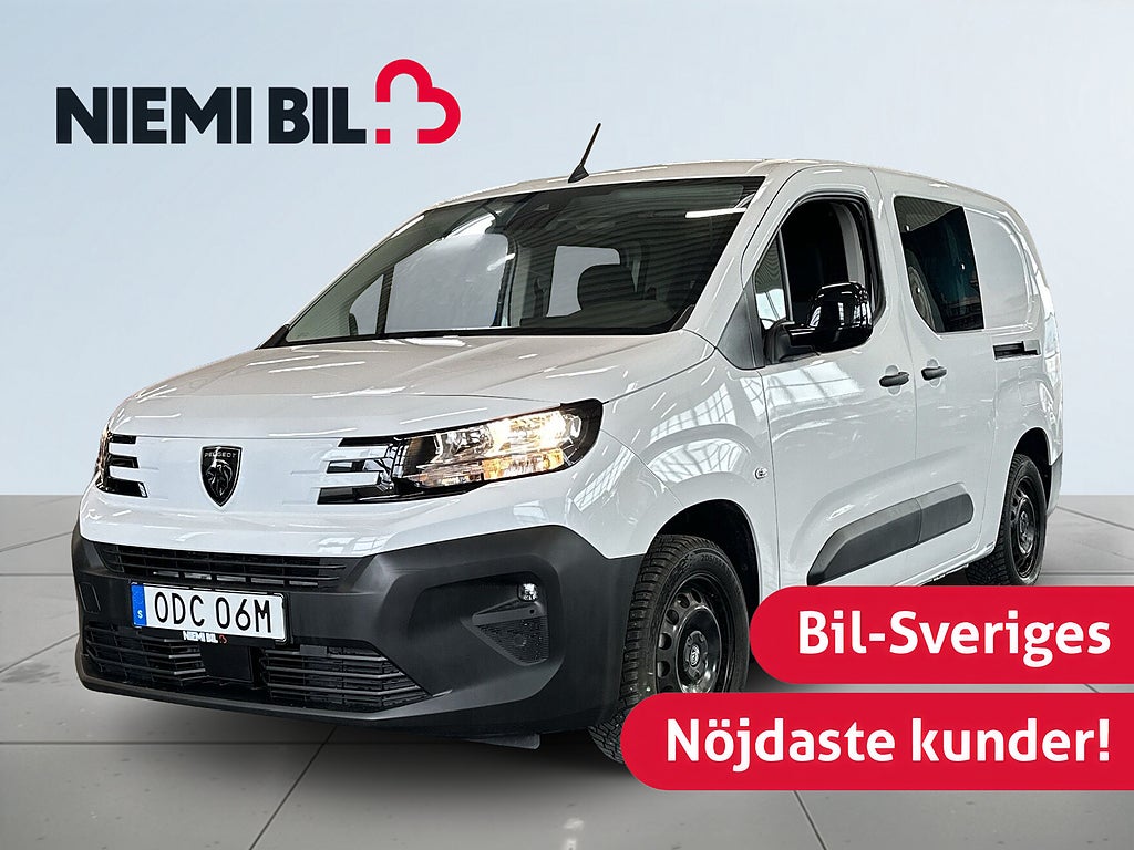 Peugeot e-Partner L2 S&V-hjul/Kamera/Pvärm/Carplay/Drag/MOMS/Rattvärm