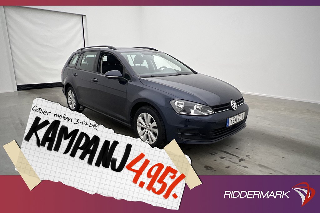 Volkswagen Golf 1.4 TSI 125hk Kamera CarPlay S 4,95% Ränta