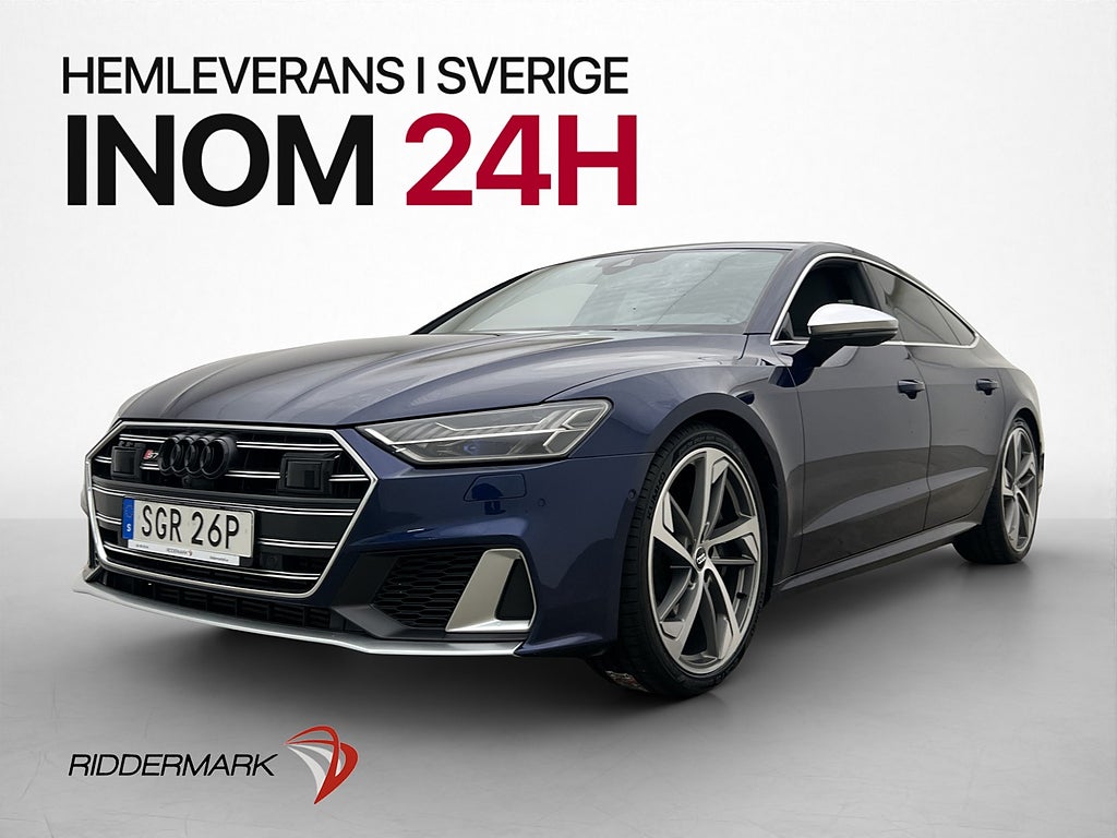 Audi S7 TDI 350hk B&O Matrix Laser Cockpit 360°-3d vy 4-Zons