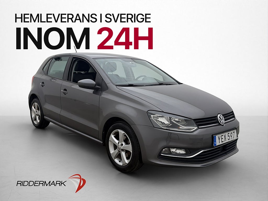 Volkswagen Polo 1.2 TSI 90hk Bluetooth P-sensorer Dragkrok
