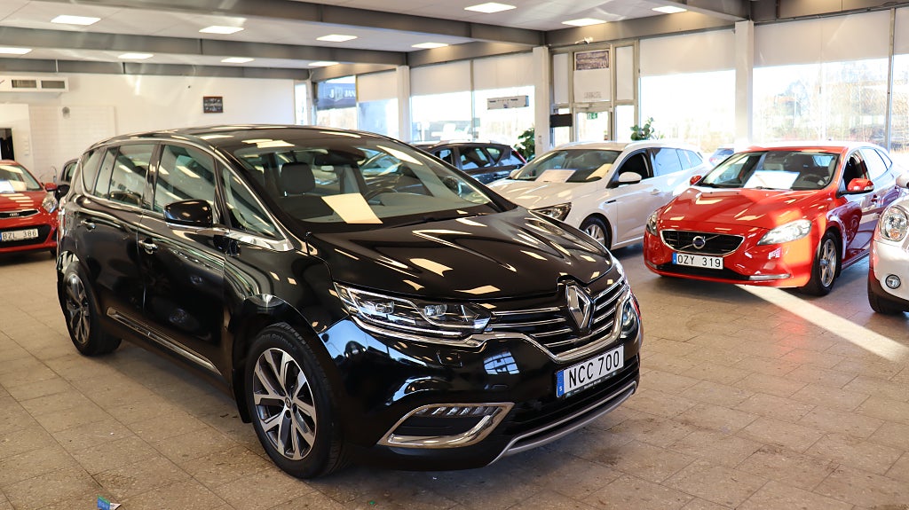 Renault Espace 1.6 dCi EDC Euro 6 M/K värmare 7-sits panorama GPS