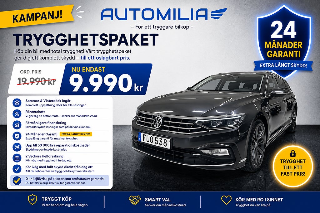 Volkswagen Passat 2.0 TDI 4Motion KAMPANJ - 24 MÅN GARANTI - RÄNTERABATT