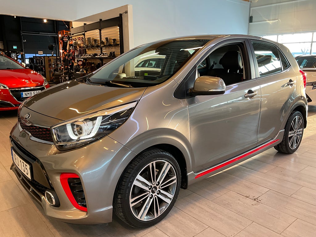 Kia Picanto 1.0 T-GDI 100hk GT-Line Läder S&V-Hjul Nyservad 