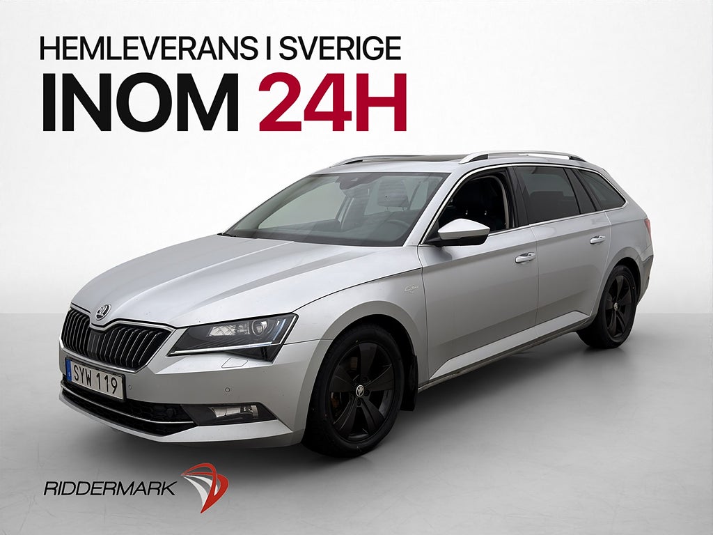 Skoda Superb 190hk 4x4 L&K Värm Pano Drag Canton Kamera Navi