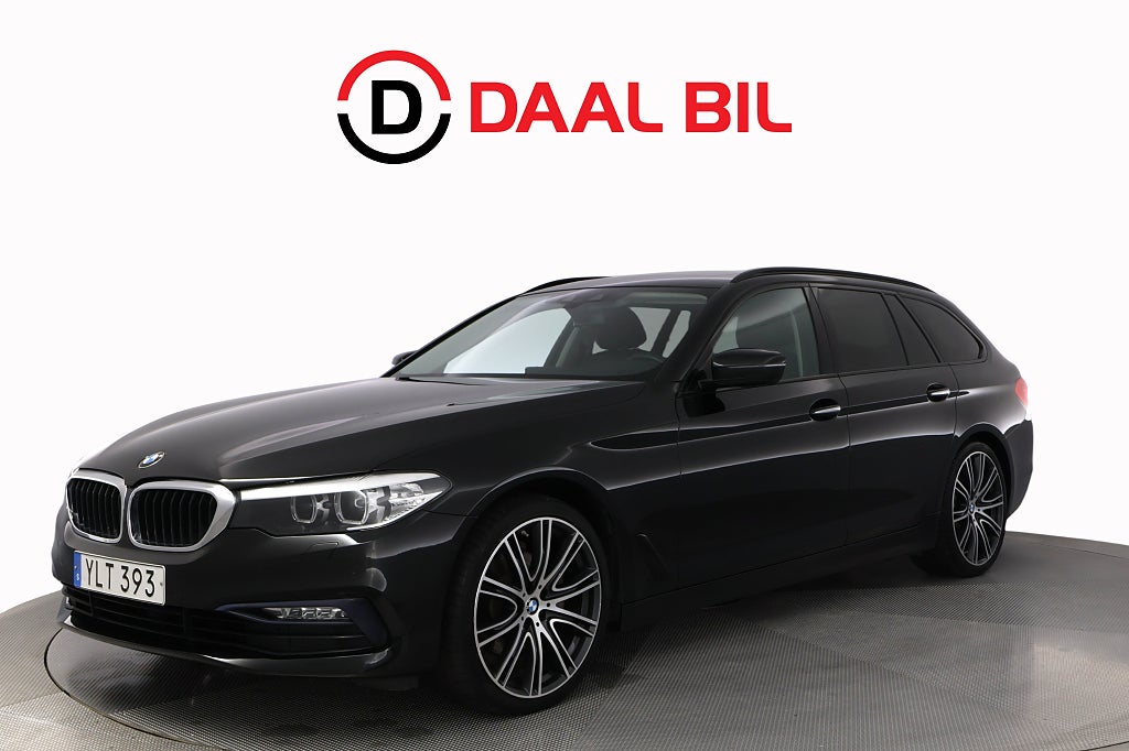 BMW 520d XDRIVE TOURING 190HK SPORT LINE PANO VÄRMARE B-KAM NFC 
