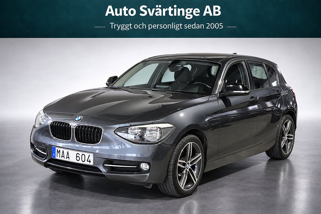 BMW 118d 143hk 5-dörrars Sport line Euro 5 (S&V-däck)