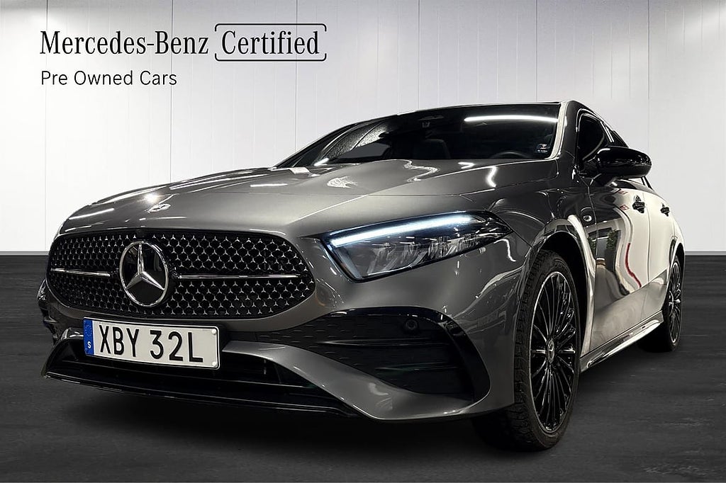 Mercedes-Benz A 250 e AMG PANO B KAMERA RATTVÄRME MOMS