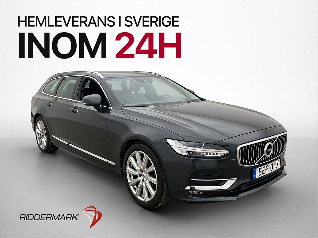 Volvo V90 D4 Inscription H/K HUD VOC Värmare 360° Skinn Drag