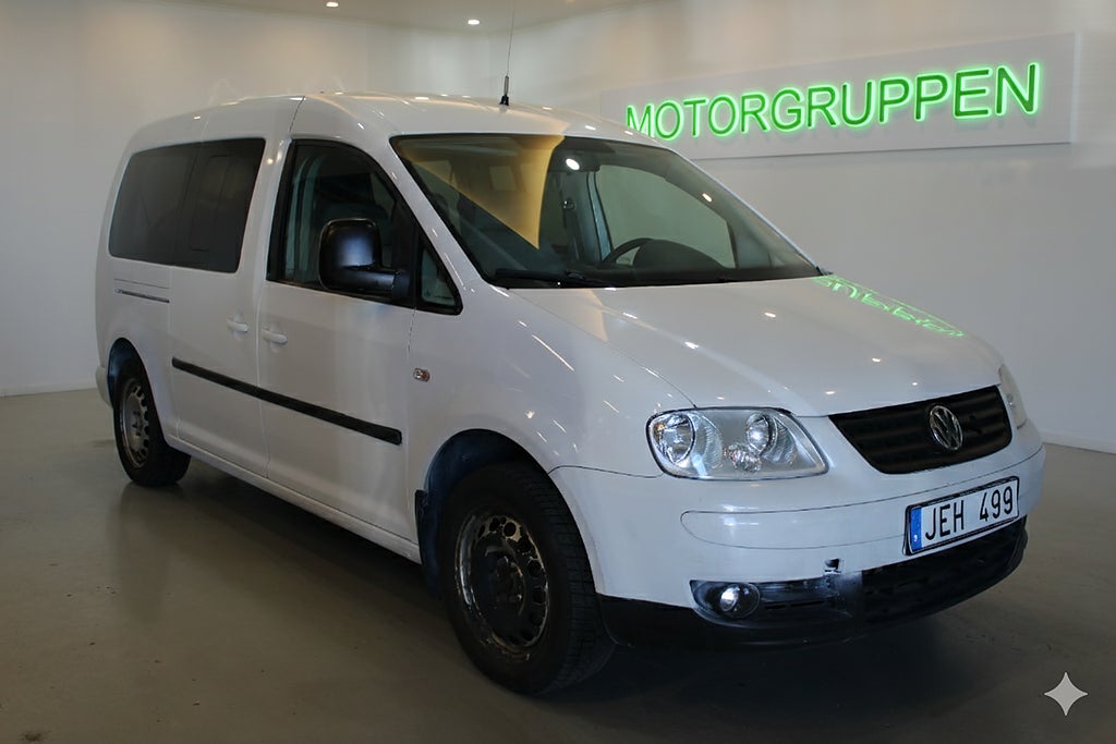 Volkswagen Caddy Maxi 1.9 TDI 7 Sits Nyservad M-Värme Drag 