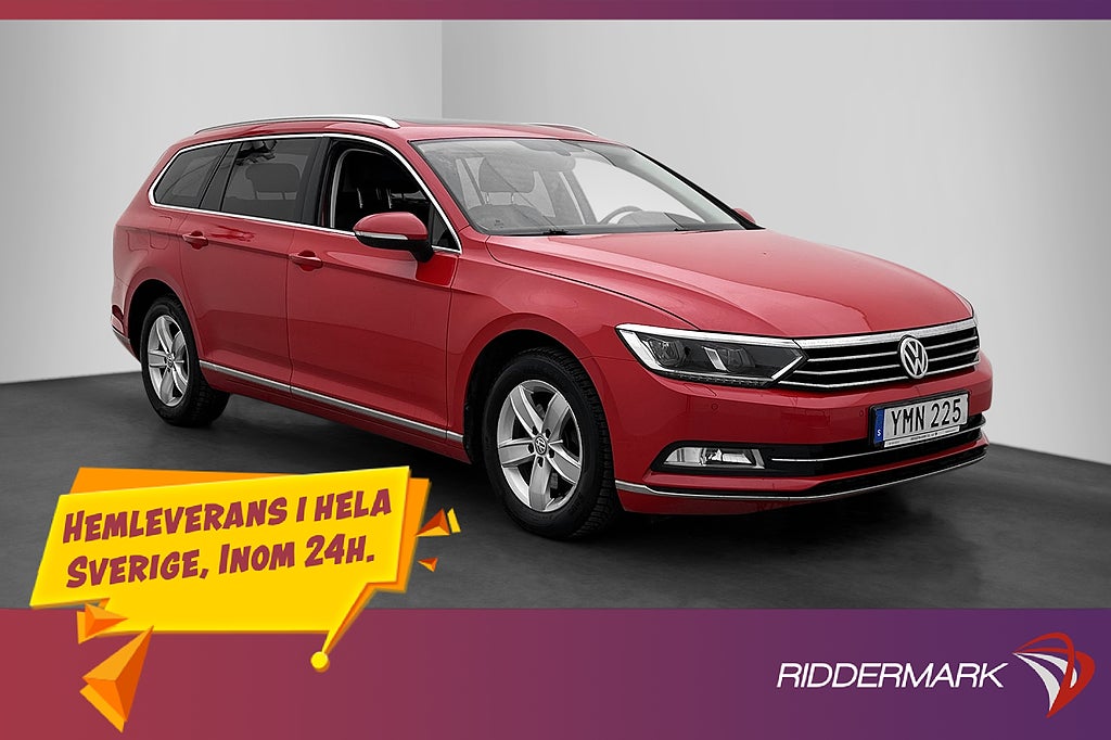 Volkswagen Passat TDI 190hk Cockpit Pano D-Värm Skinn Kamera