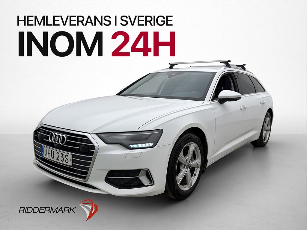 Audi A6 40 TDI 204hk Quattro Värmare 360° Navi Adaptiv Drag