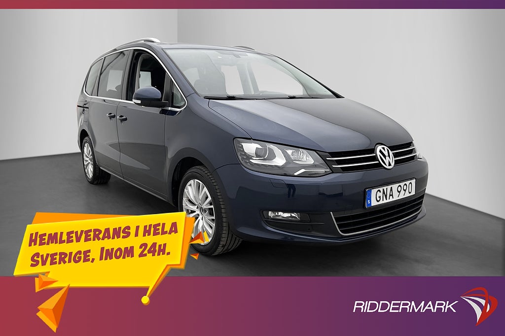 Volkswagen Sharan TDI 140hk 7-Sits Pano Dynaudio El-Dörrar