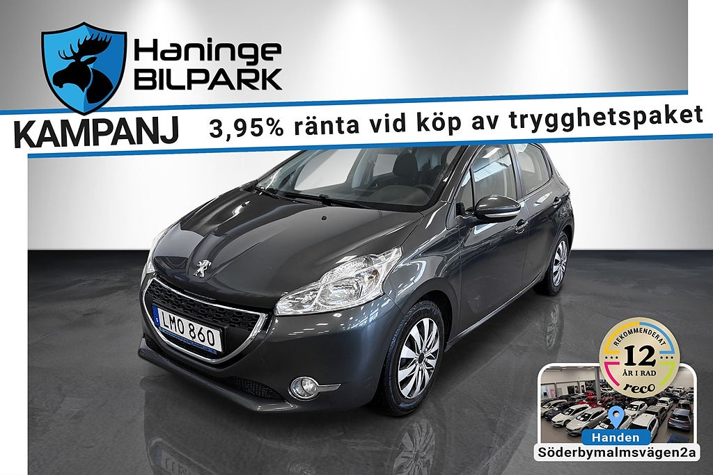 Peugeot 208 5-dörrar 1.2 VTi 82 Euro 5/SUPERDEAL 3,95