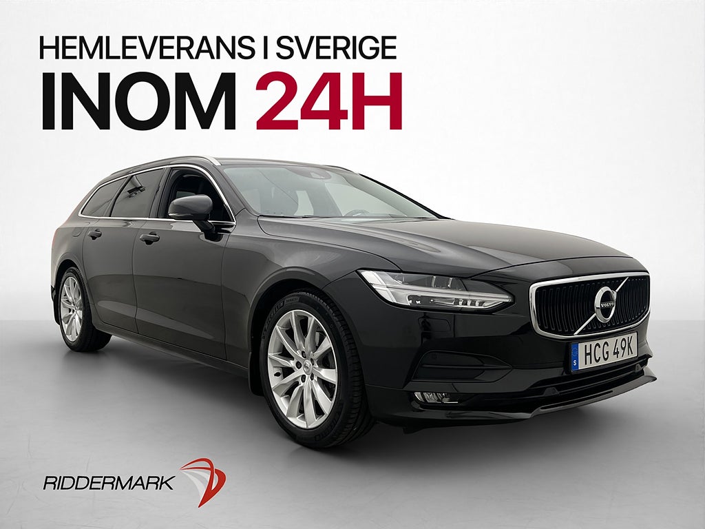 Volvo V90 D4 Advanced VOC Värmare Kamera Skinn CarPlay Drag