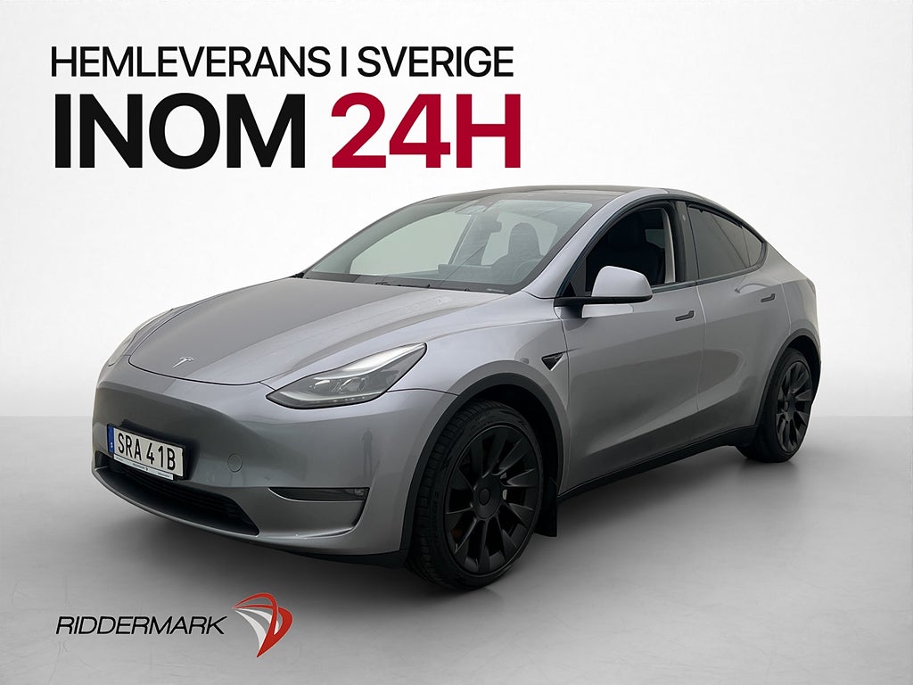Tesla Model Y Long Range AWD 514hk Pano Värmepump Drag MOMS