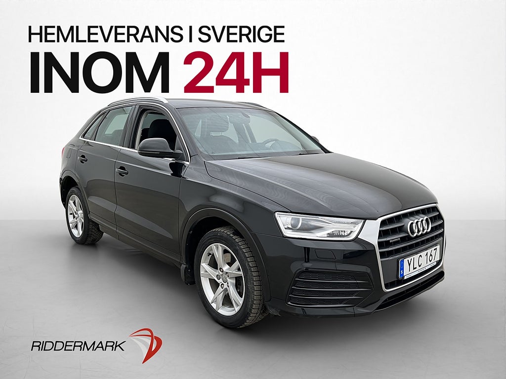 Audi Q3 2.0 TDI quattro 150hk Sportstolar P-Sensorer 2-Zons