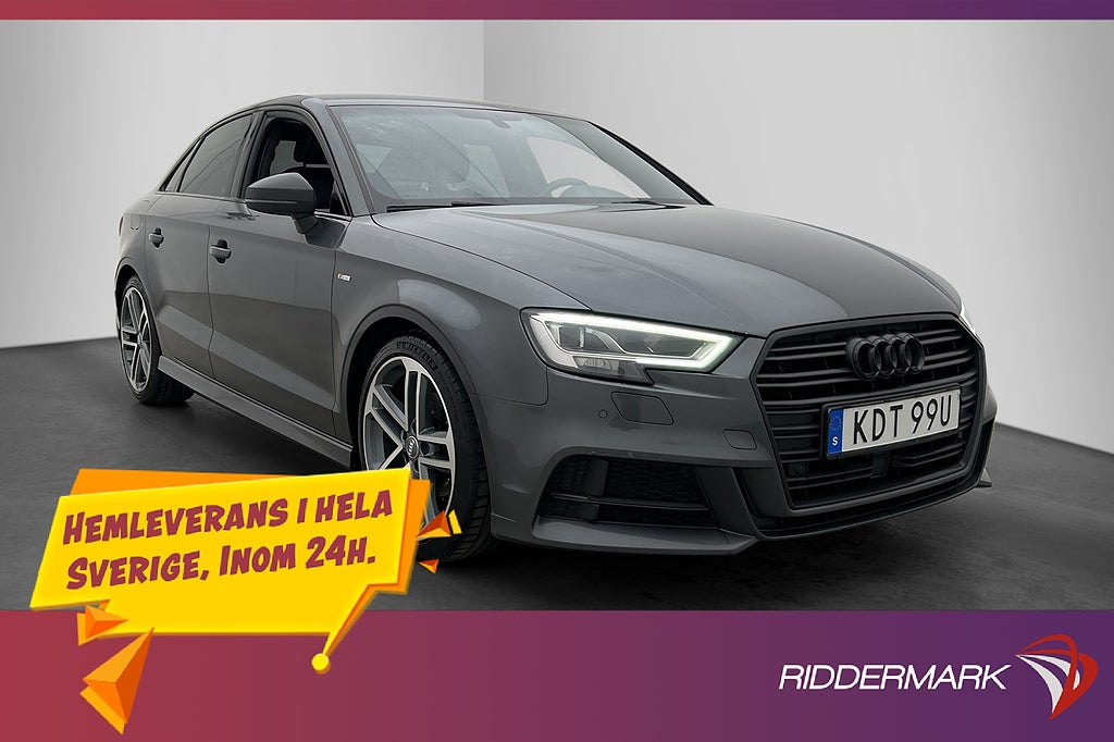 Audi A3 35 TFSI S-Line Fjärr-Värmare Kamera Adap-fart