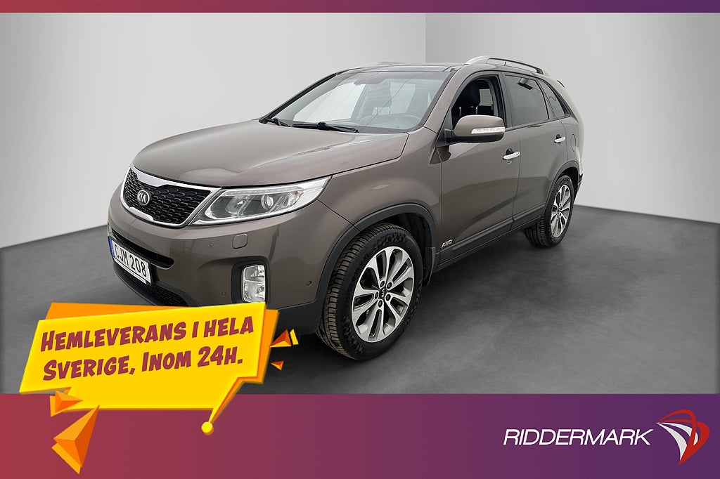 Kia Sorento 2.2 CRDi 4WD 7-Sits Drag Pano Kamera Navi Skinn