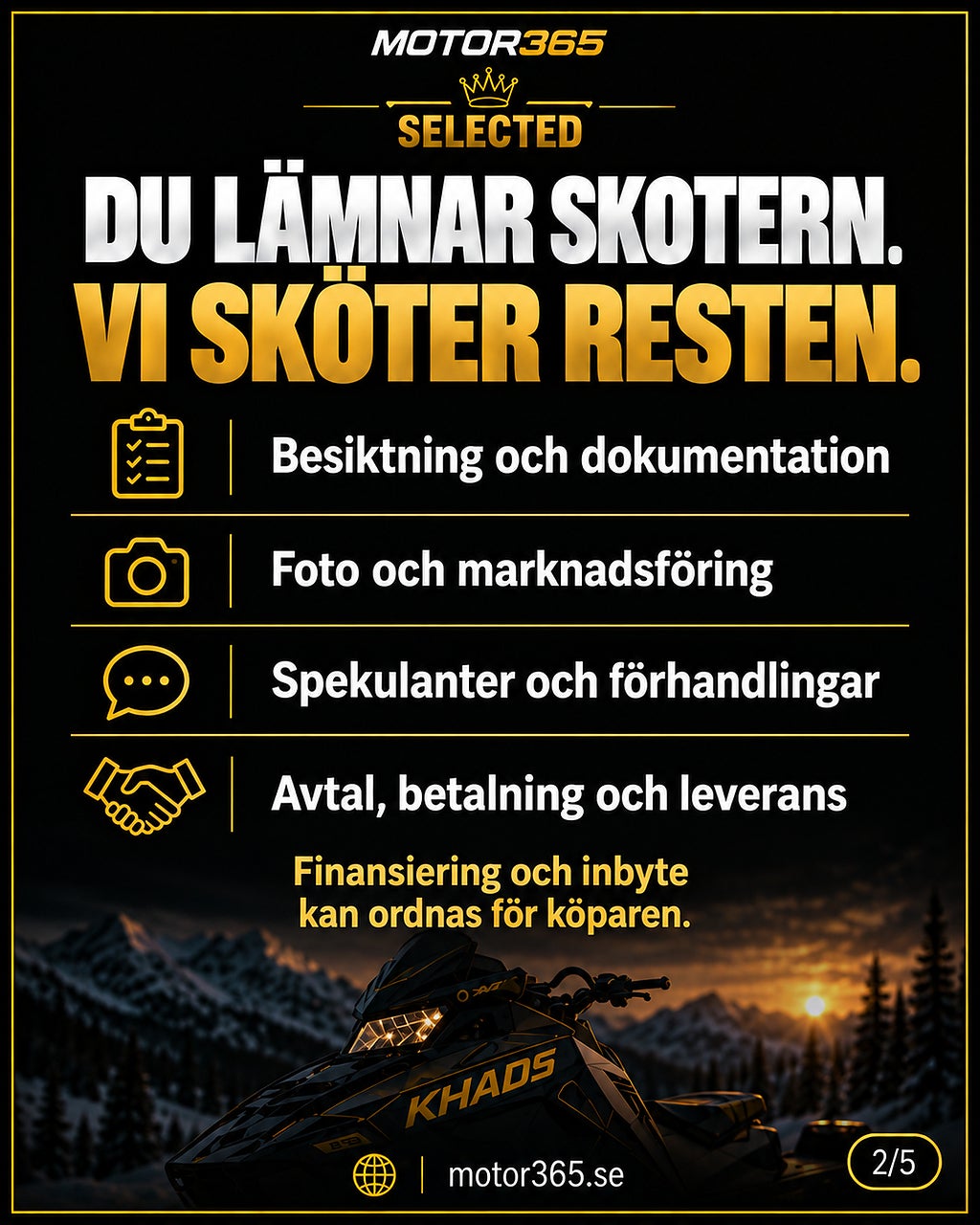 Lynx SÄLJUPPDRAG - VI SÄLJER DIN PREMIUMSKOTER 2023 - miniatyr 2