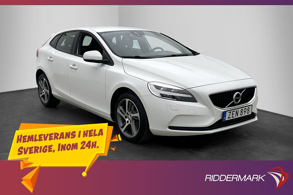 Volvo V40 D3 150hk Momentum Värmare Skinn Kamera Navi Drag