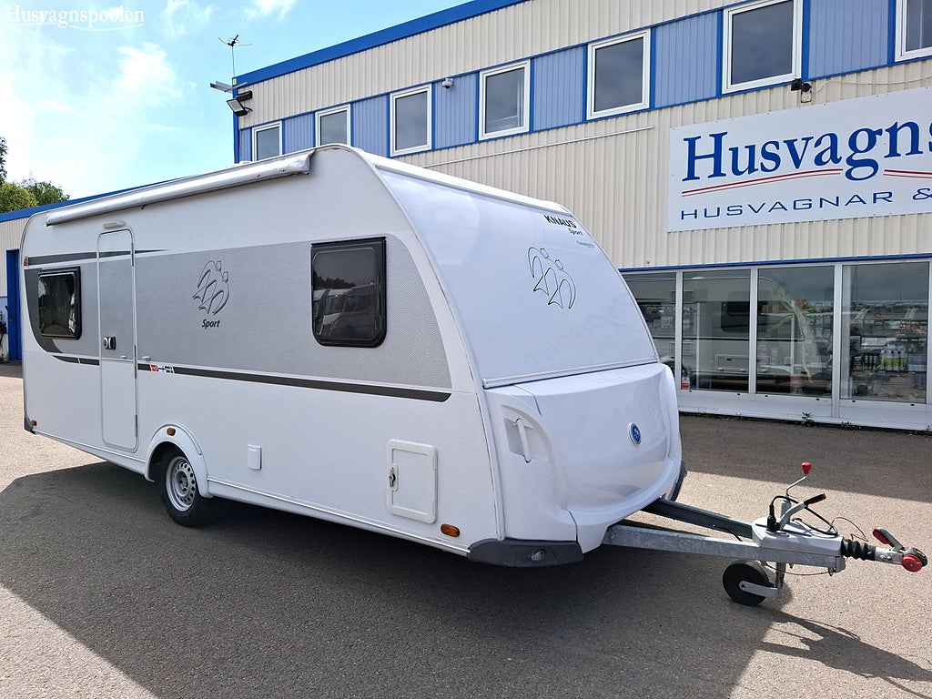 Knaus 500 Sport Dubbelbädd, Förtält, Markis