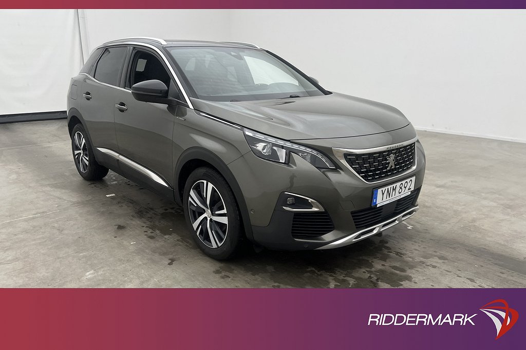 Peugeot 3008 1.2 PureTech 130hk GT-Line Sensorer Halvskinn