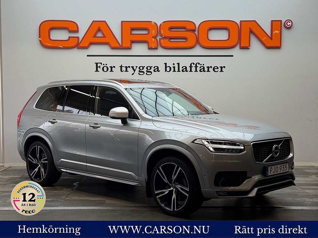 Volvo XC90 D5 AWD Polestar R-Design 7-sits Pano 22" Kamrem bytt!