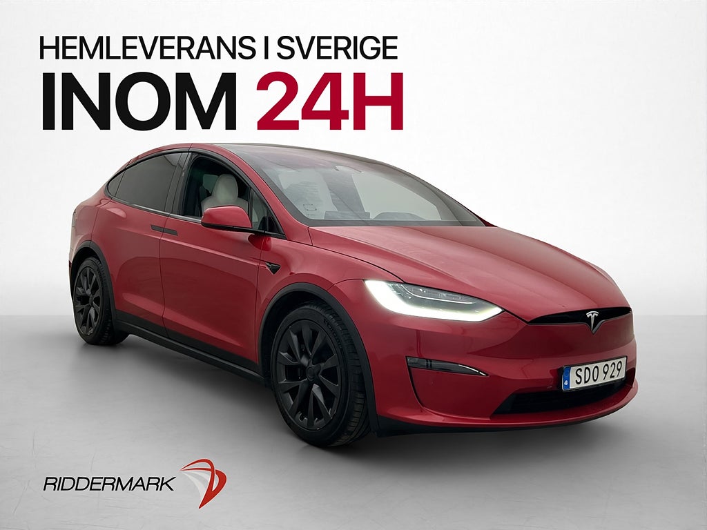 Tesla Model X Plaid Luft 6-Sits Yoke Dragkrok MOMS