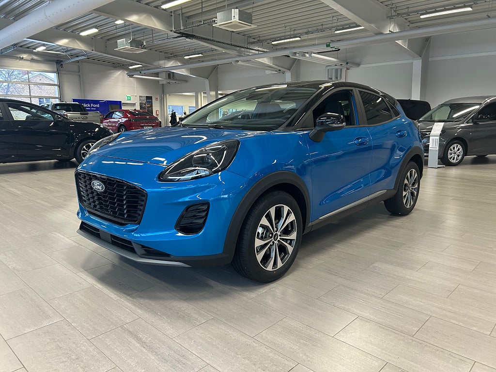 Ford Puma Titanium 1.0T EcoBoost 125hk mHev Aut *Komf.pkt/Svart tak