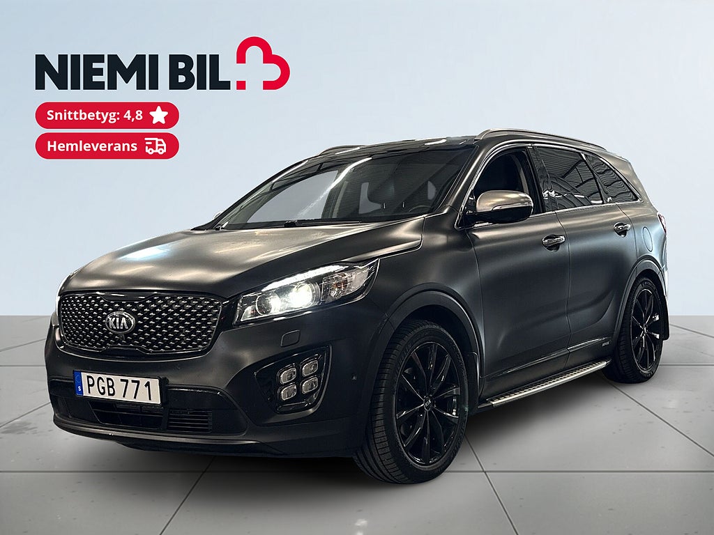 Kia Sorento 2.2 CRDi AWD 7-sits S&Vhjul/Drag/360/Carplay/Skinn/Pano