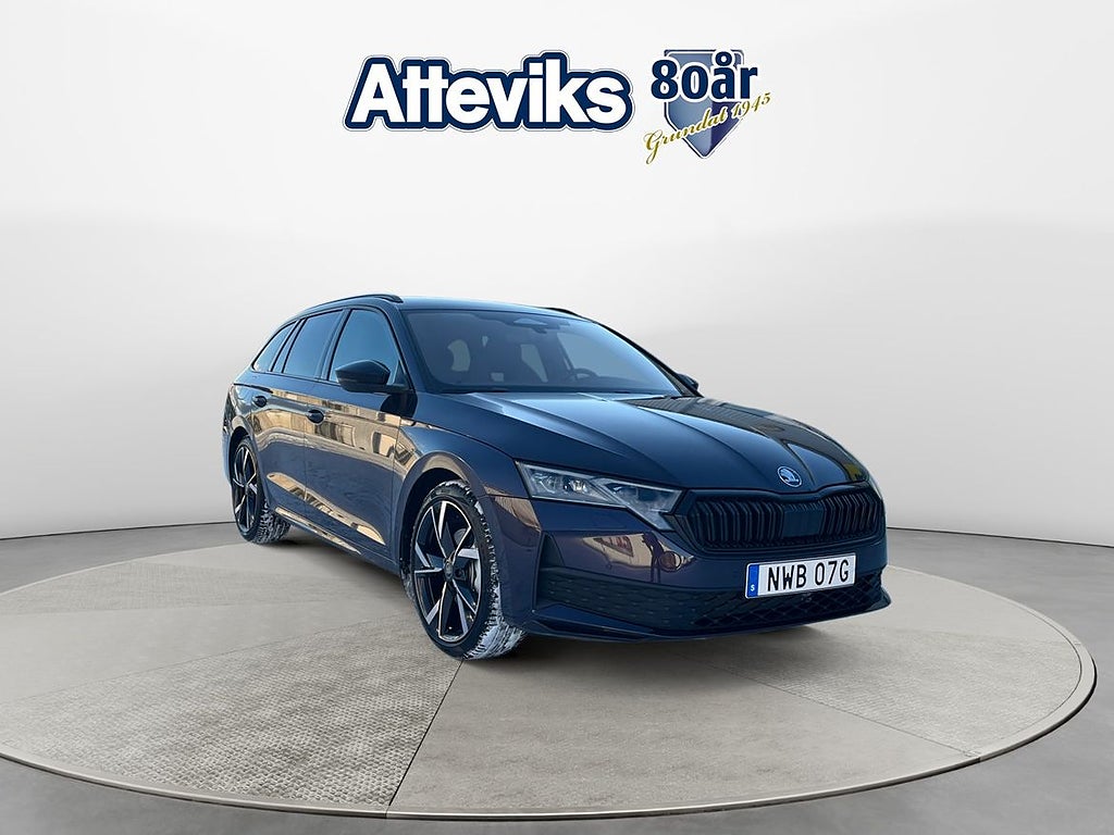 Skoda Octavia Kombi TSI 150 m-HEV DSG Sportline Drag/Värmare/El-Sto...
