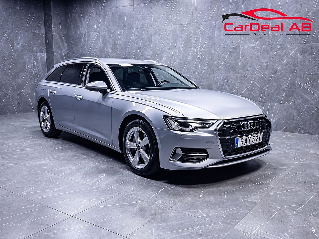 Audi A6 Avant 40 TDI Q Matrix Cockpit Värmare CarPlay Drag MOMS
