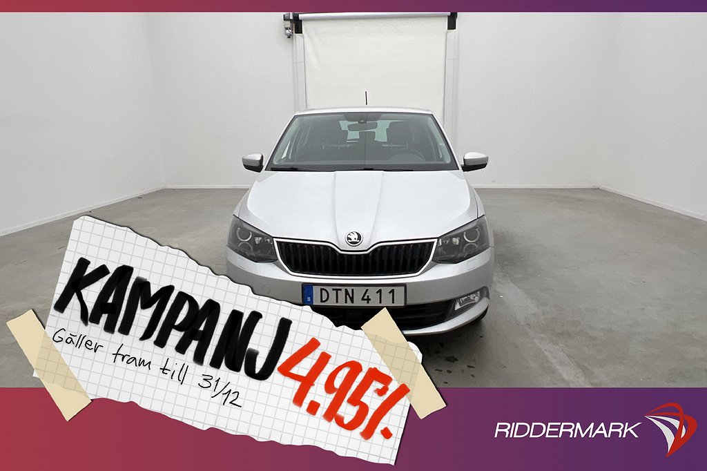 Skoda Fabia 1.2 TSI 90hk Sensorer Keyless 4,95% Ränta