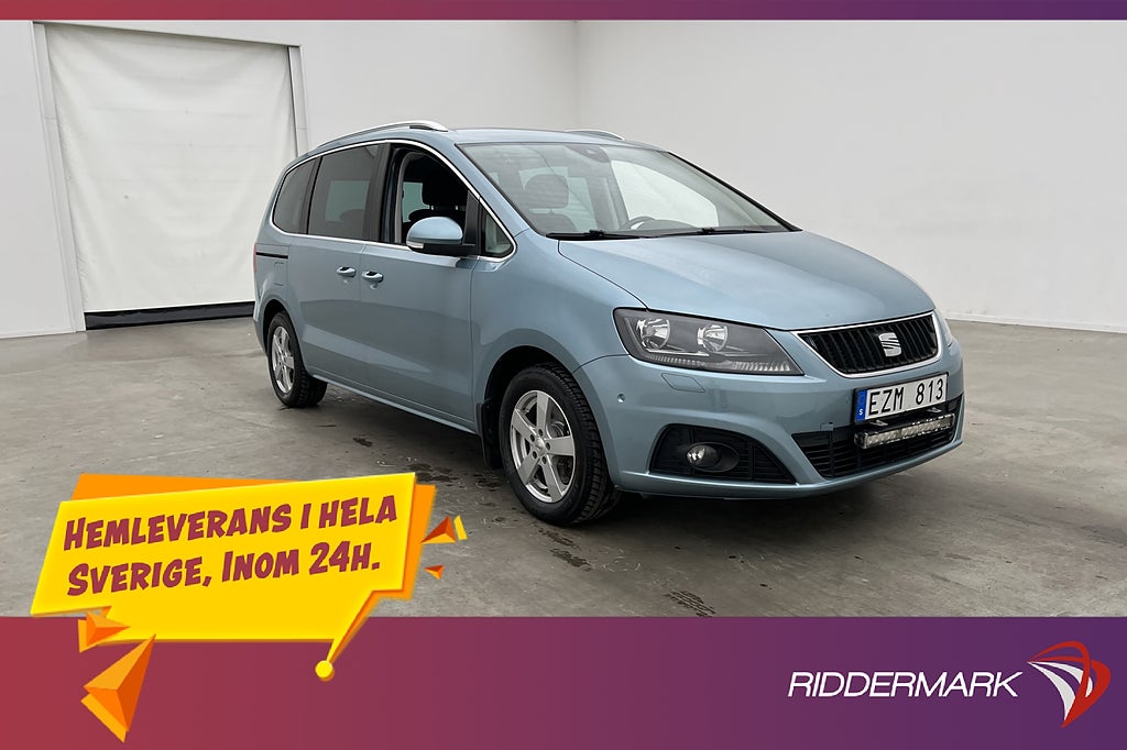 Seat Alhambra 4Drive 140hk 7-Sits Dragkrok Värmare Kamera