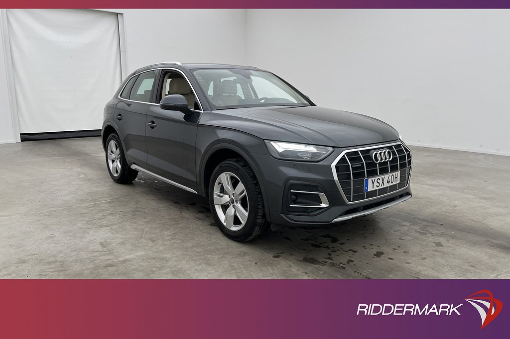 Audi Q5 45 TFSI Q 265hk Proline Värmare Skinn Sensorer Drag