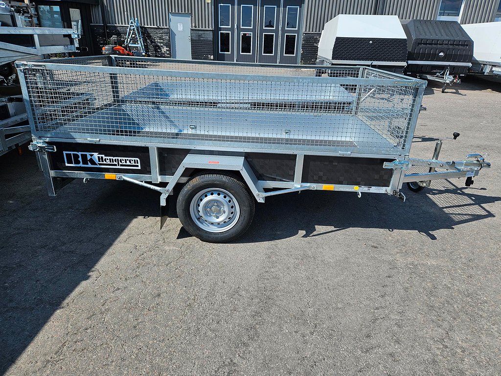 BK Hengeren PL 0726T med 50cm nätgrindar 261x137cm 750kg 