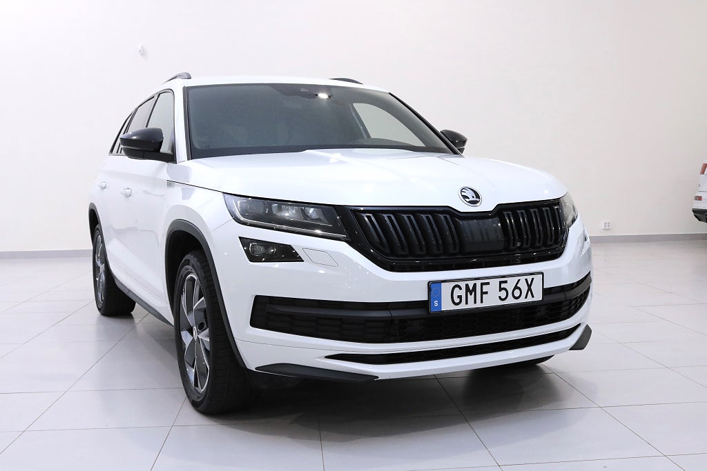 Skoda Kodiaq 2.0 TDI 190hk 4x4 Sportline / 7-sits / Värmare / Drag