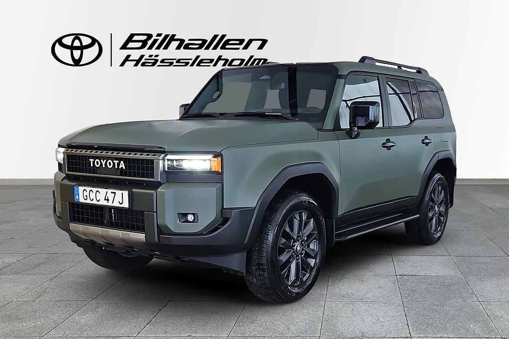 Toyota Land Cruiser 2.8 4WD Automatisk, 7 sits, Folierad Grön (svart m...